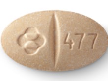 oval orange tablet 