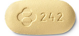 oval yellow tablet