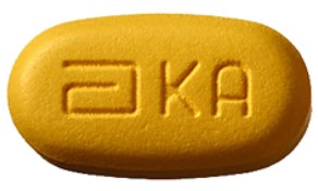 oval orange tablet