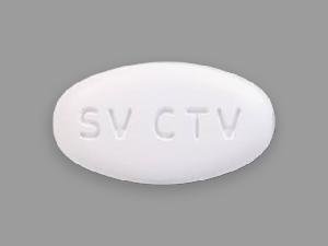 oval white table with "SV CTV" imprint