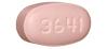 Oval, biconvex, pink, film-coated, debossed with “3641” on one side