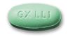 green oval tablet with "GX LLI" imprint