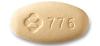 yellow, oval-shaped tablet, debossed with the corporate logo and 776 on one side and plain on the other side
