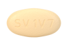 beige oval tablet with SV 1V7 imprinted on one side