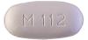 White tablet with "M 112" imprint on one side